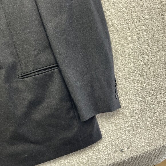 PAL ZILERI Blazer Mens 54R Dark Grey 100% Wool Super 100s Suit Jacket Italy Made - Picture 4 of 15